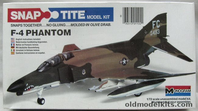 Monogram 1/72 F-4 Phantom II - USAF, 1102 plastic model kit